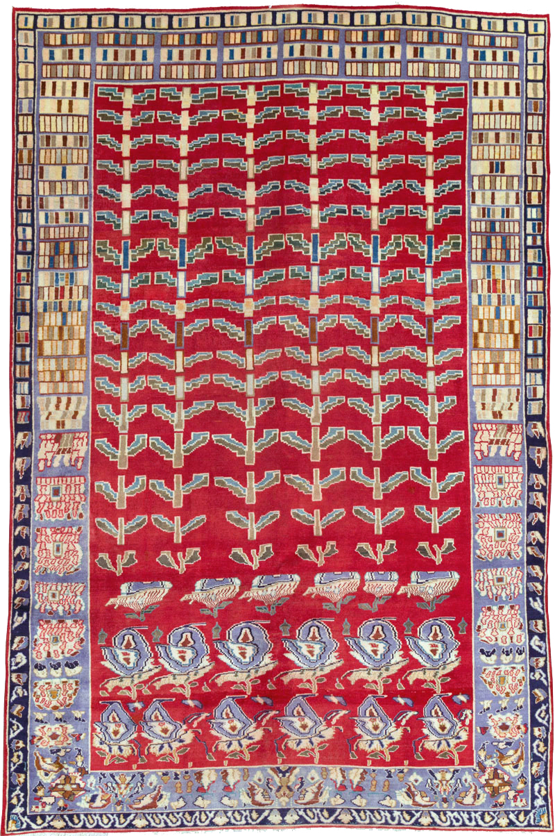 Vintage Persian Kashan Carpet, No.26942 - Gss