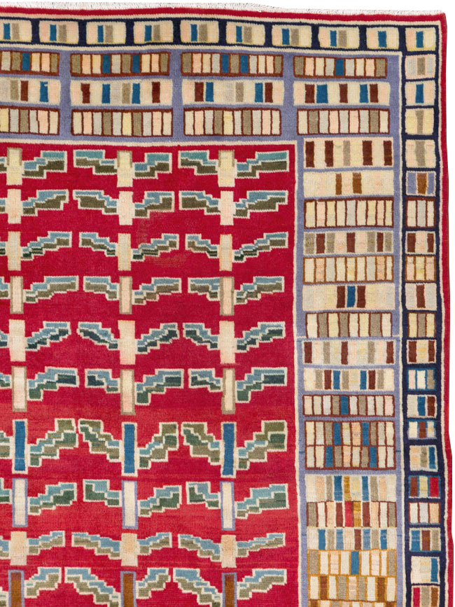 Vintage Persian Kashan Carpet, No.26942 - Gss