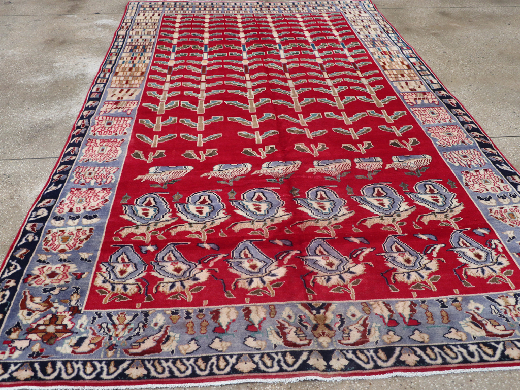 Vintage Persian Kashan Carpet, No.26942 - Gss