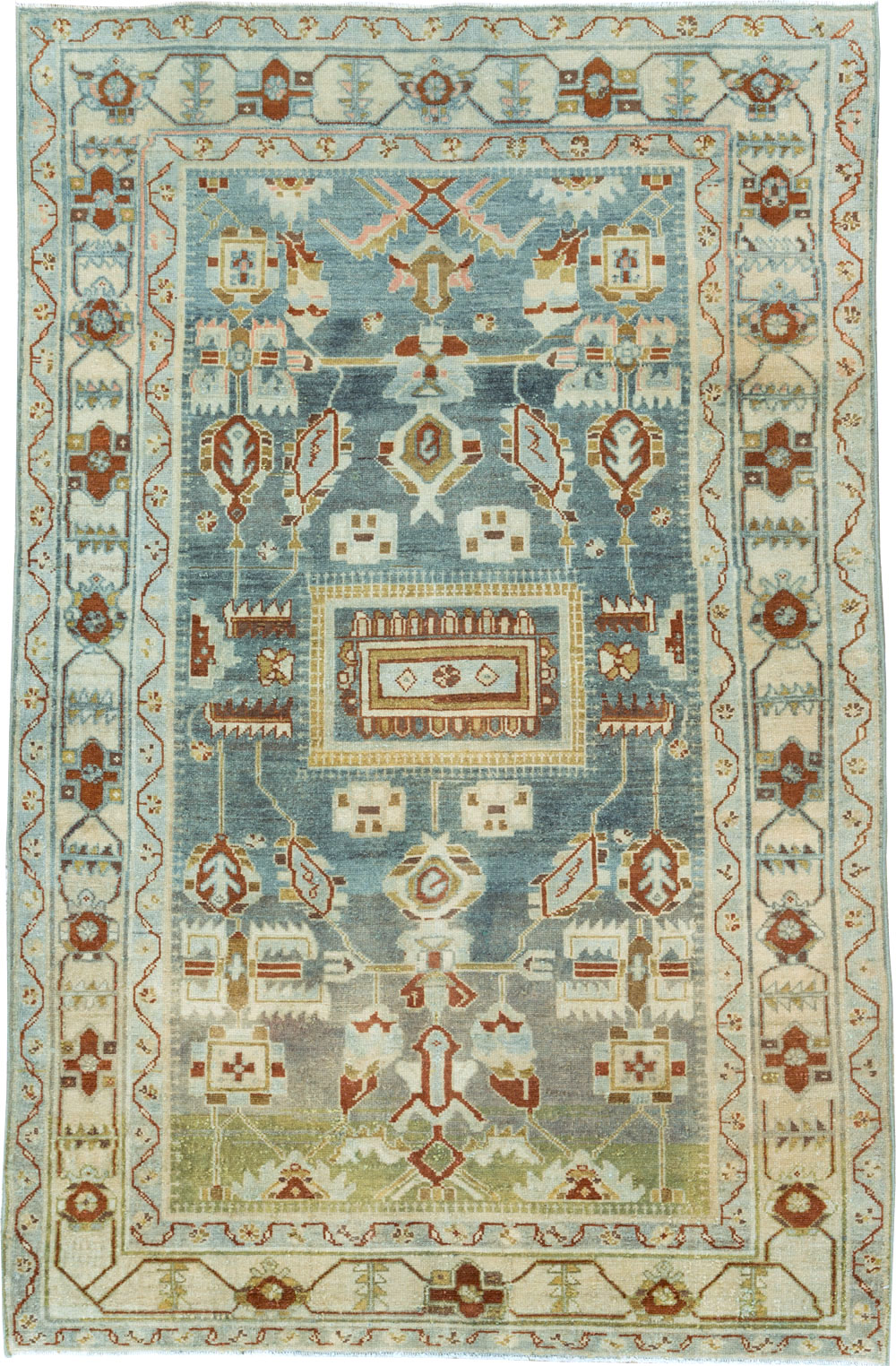 Vintage Persian Malayer Accent Rug, No.26945 - Gss