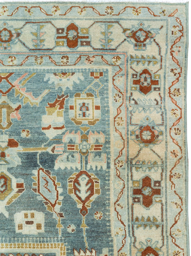 Vintage Persian Malayer Accent Rug, No.26945 - Gss