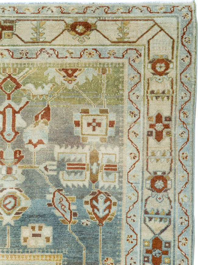 Vintage Persian Malayer Accent Rug, No.26945 - Gss