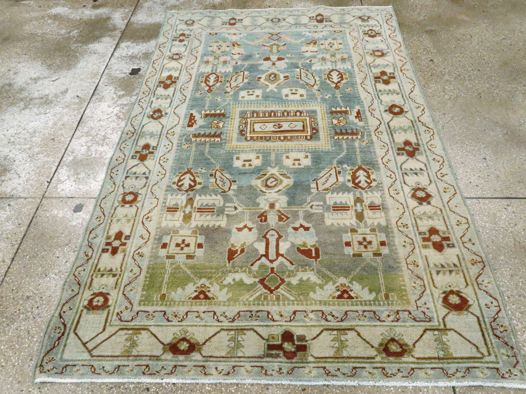 Vintage Persian Malayer Accent Rug, No.26945 - Gss