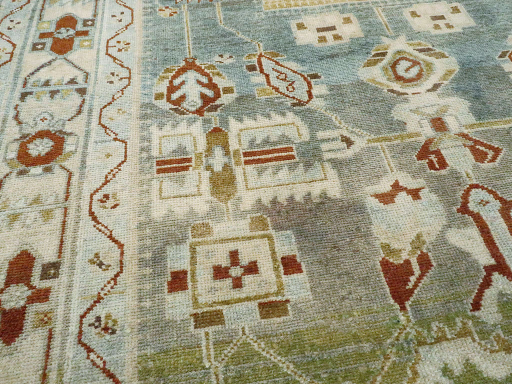 Vintage Persian Malayer Accent Rug, No.26945 - Gss