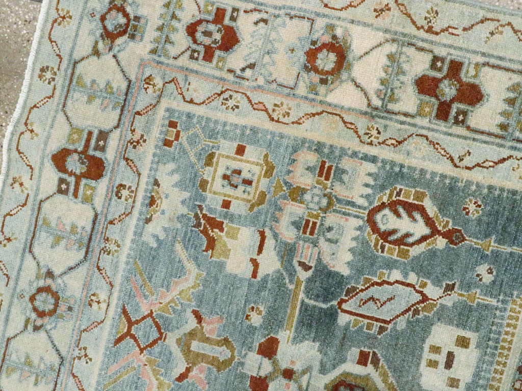 Vintage Persian Malayer Accent Rug, No.26945 - Gss