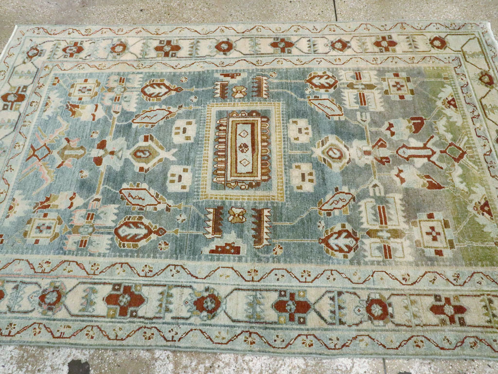 Vintage Persian Malayer Accent Rug, No.26945 - Gss