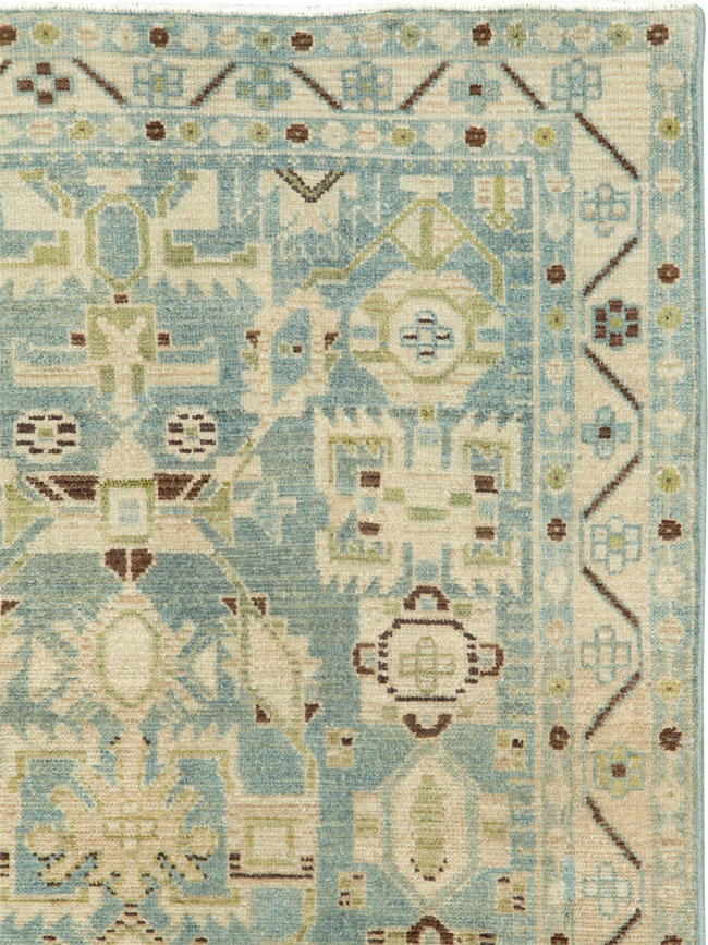 Vintage Persian Malayer Throw Rug, No.26951 - Gss