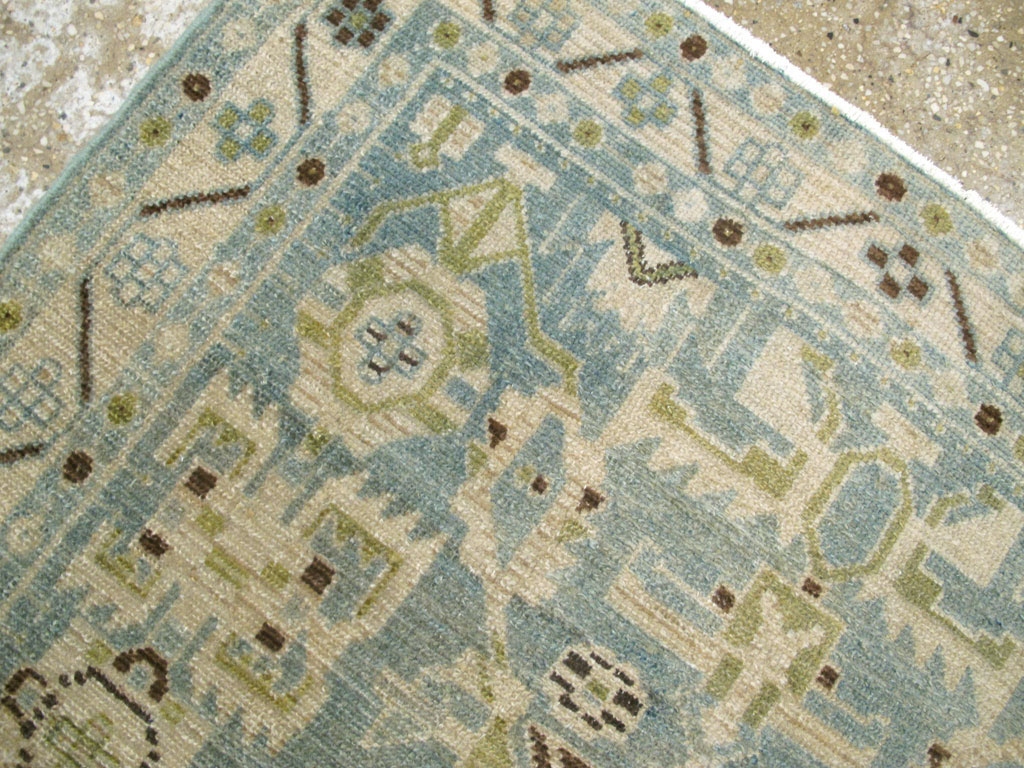 Vintage Persian Malayer Throw Rug, No.26951 - Gss