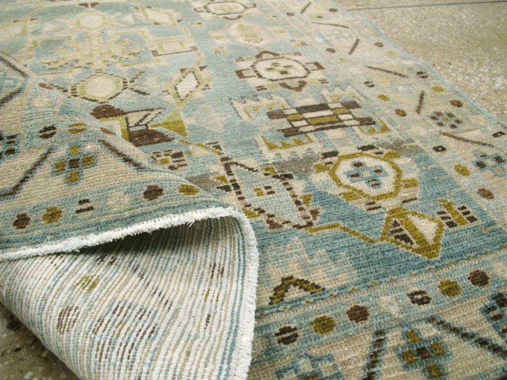 Vintage Persian Malayer Throw Rug, No.26951 - Gss