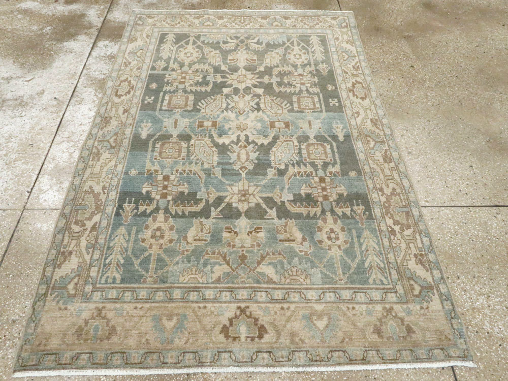 Vintage Persian Malayer Accent Rug, No.26956 - Gss