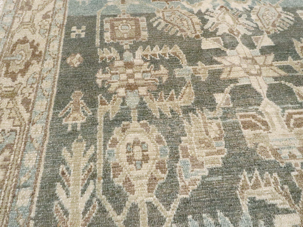 Vintage Persian Malayer Accent Rug, No.26956 - Gss