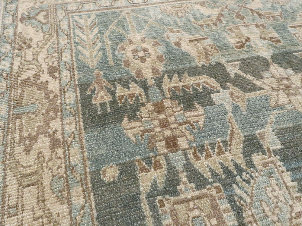 Vintage Persian Malayer Accent Rug, No.26956 - Gss