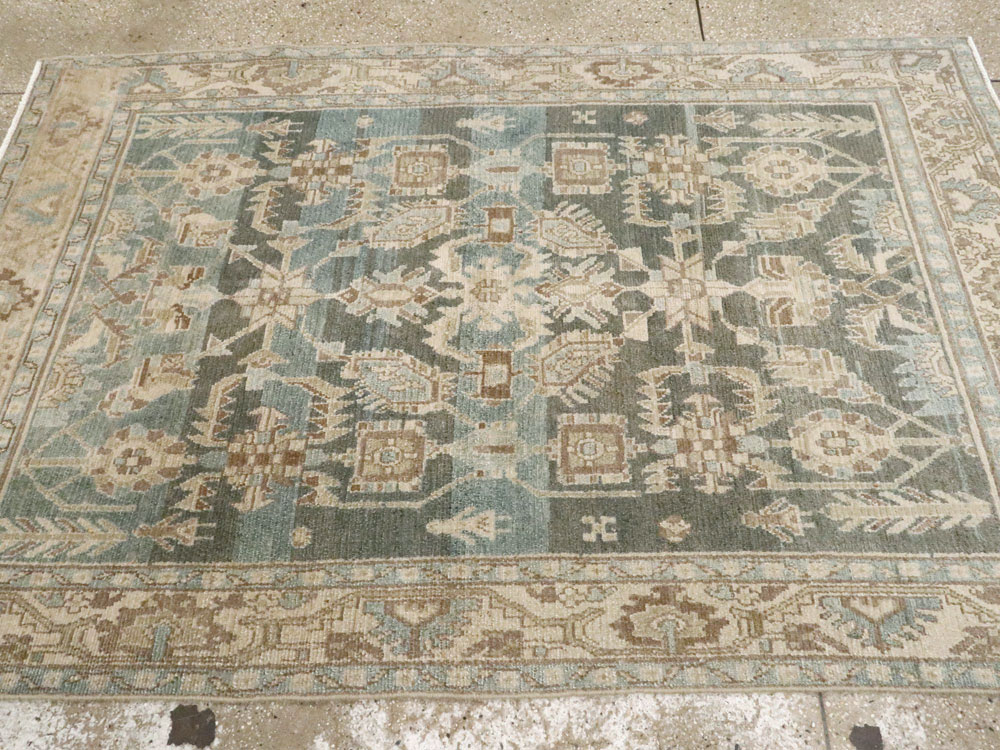 Vintage Persian Malayer Accent Rug, No.26956 - Gss