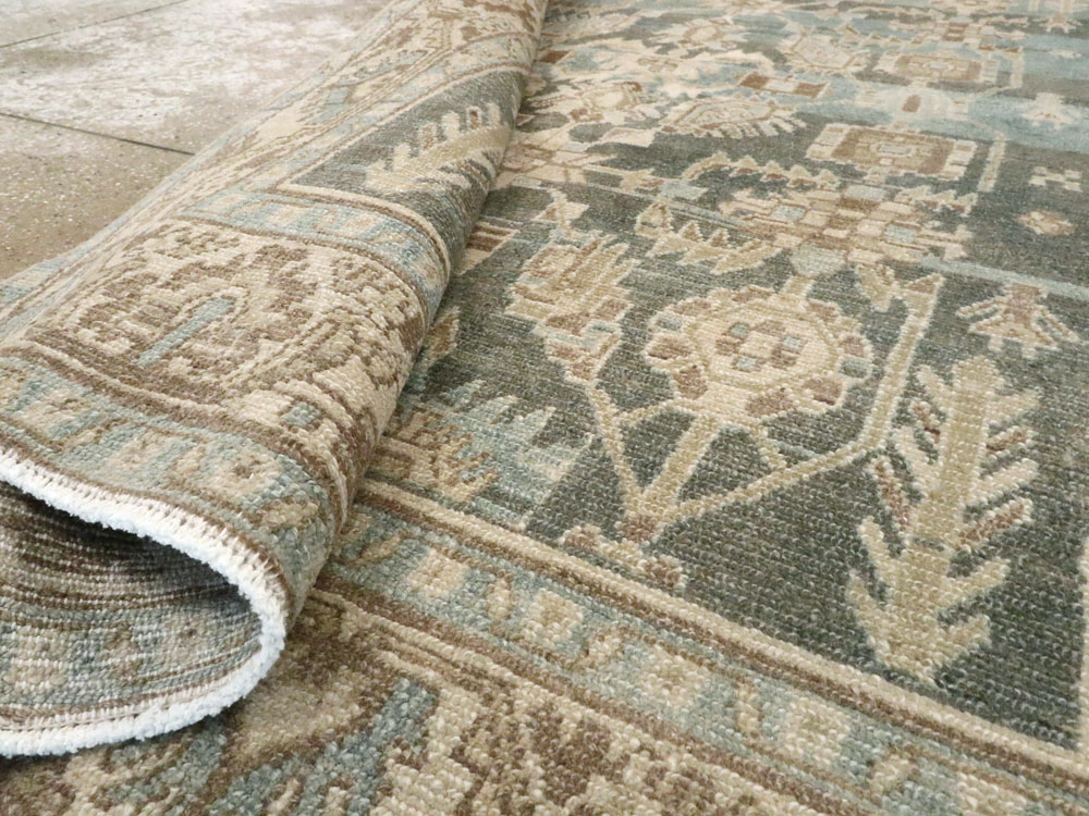 Vintage Persian Malayer Accent Rug, No.26956 - Gss