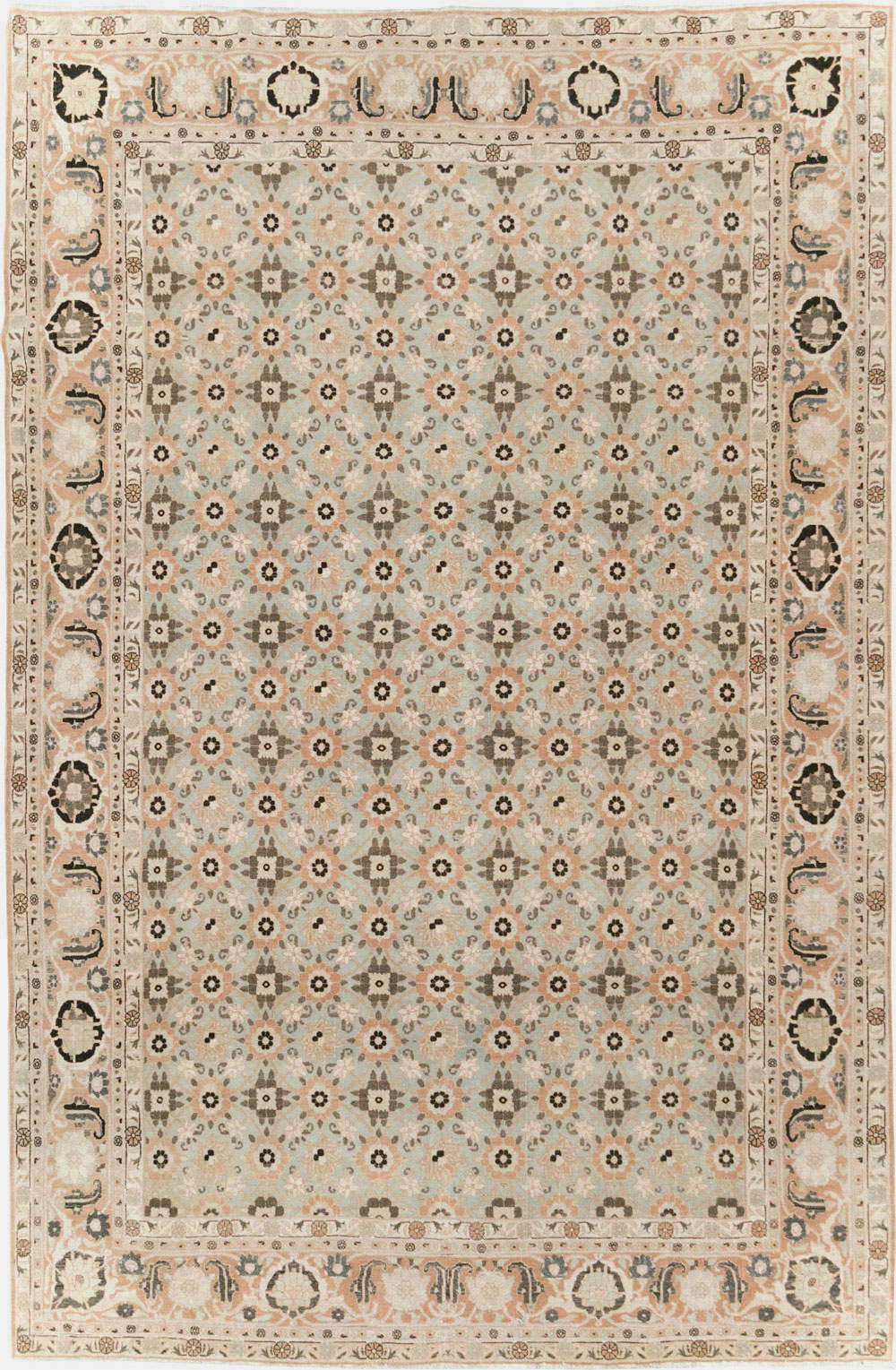 Vintage Persian Veramin Accent Carpet, No.26961 - Gss