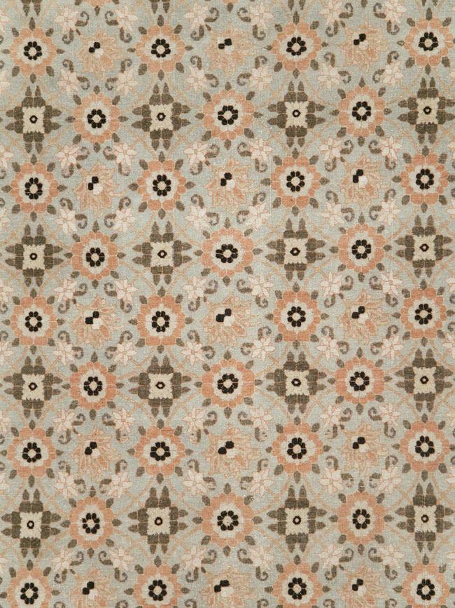 Vintage Persian Veramin Accent Carpet, No.26961 - Gss