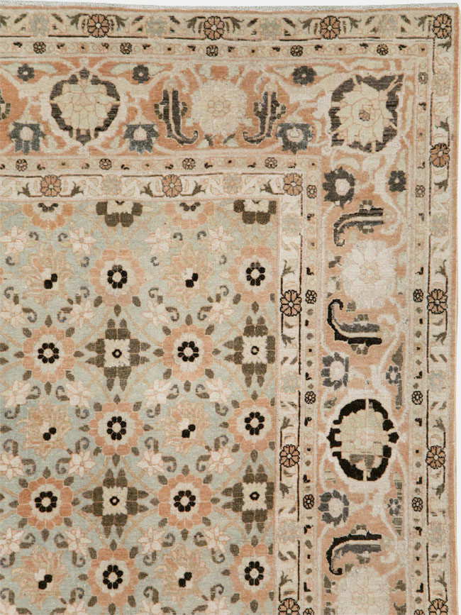Vintage Persian Veramin Accent Carpet, No.26961 - Gss