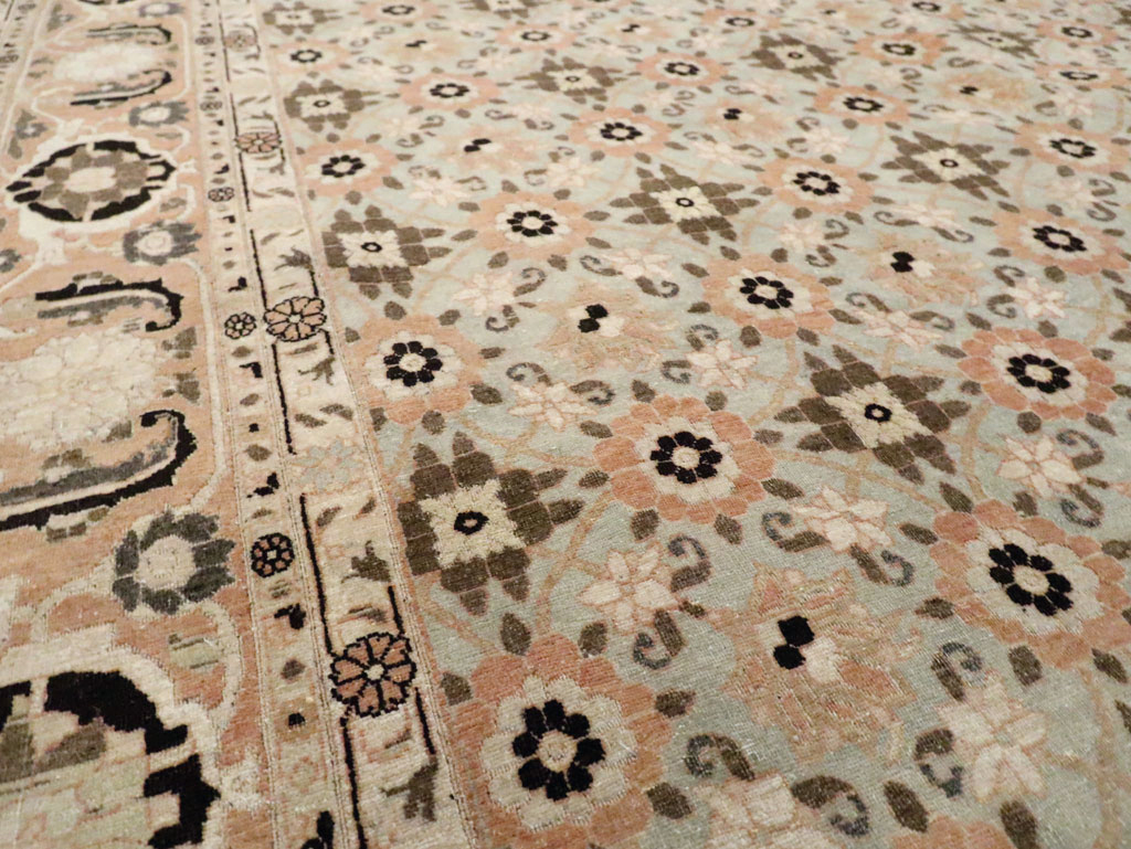 Vintage Persian Veramin Accent Carpet, No.26961 - Gss