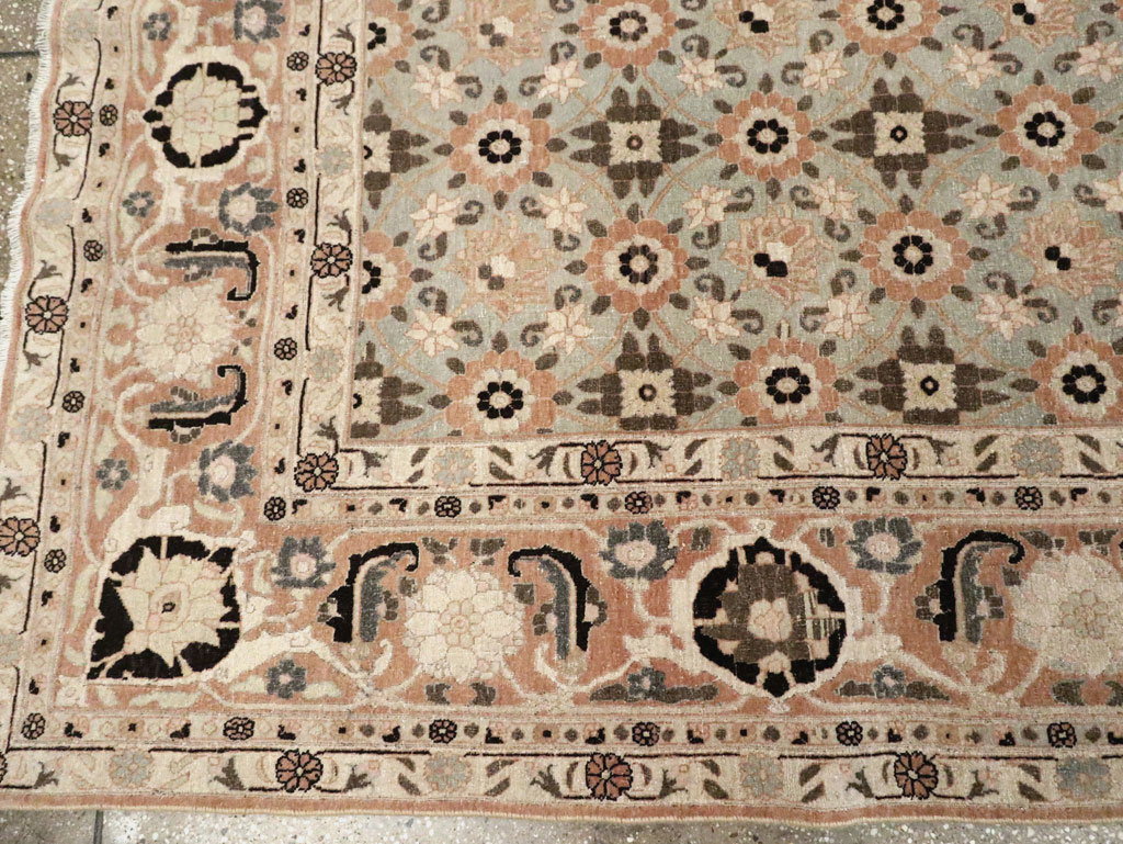 Vintage Persian Veramin Accent Carpet, No.26961 - Gss