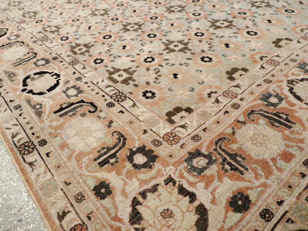 Vintage Persian Veramin Accent Carpet, No.26961 - Gss