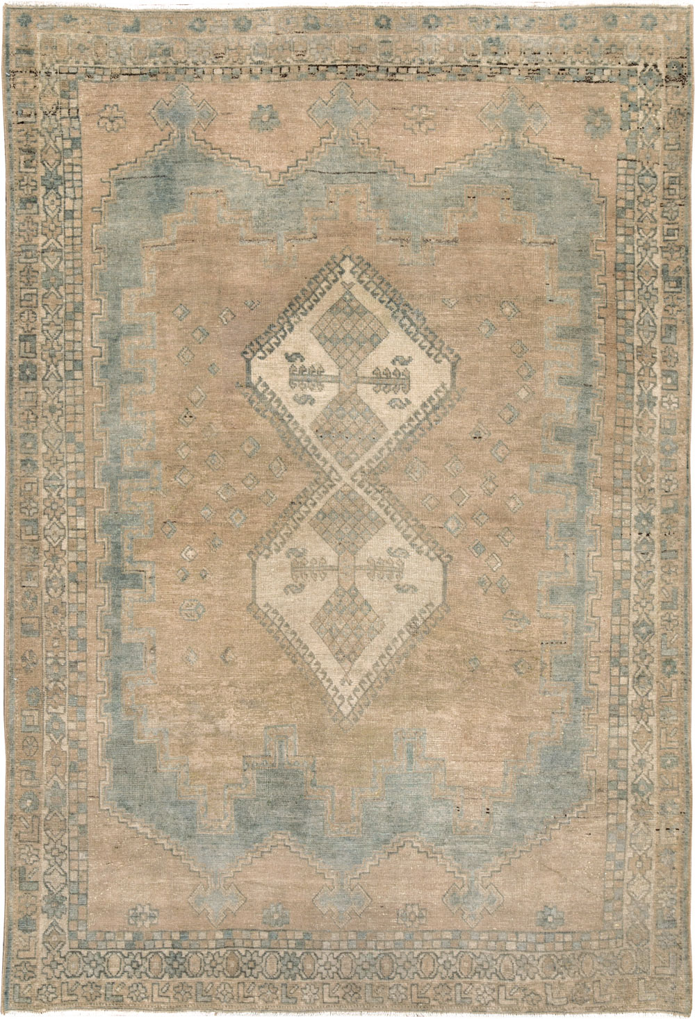 Vintage Persian Afshar Accent Rug, No.26971 - Gss