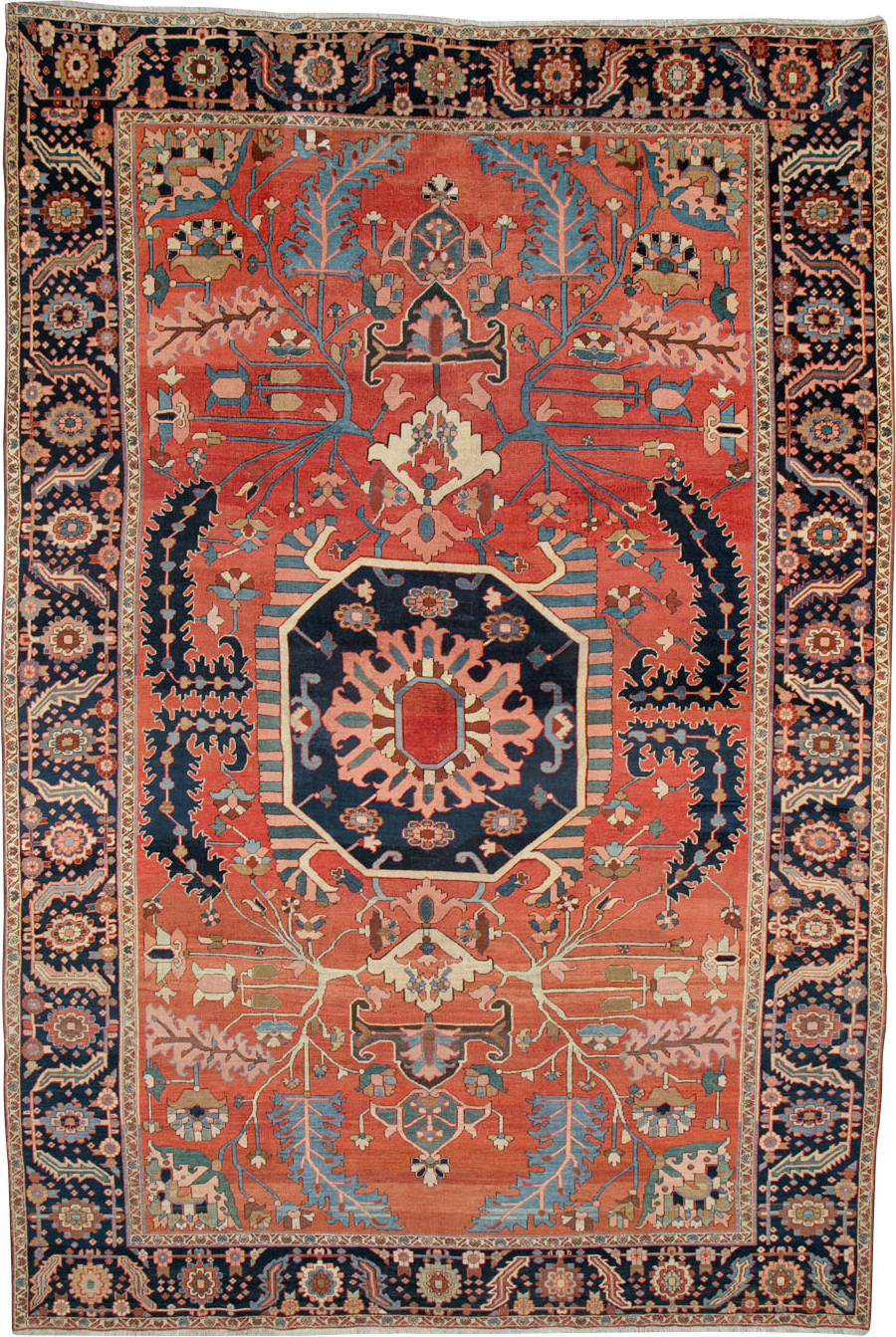 Antique Persian Serapi Rug, No.26975 - Gss