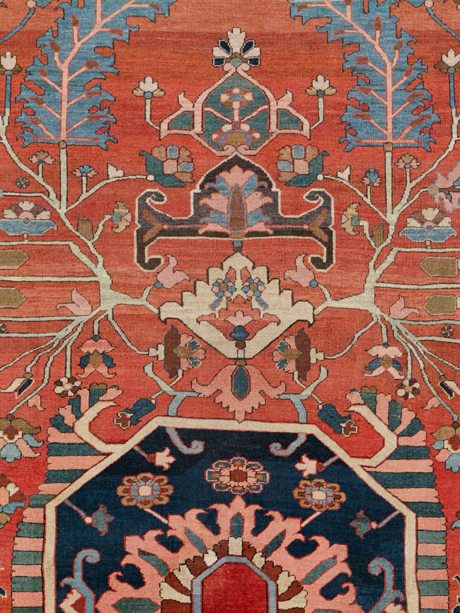 Antique Persian Serapi Rug, No.26975 - Gss