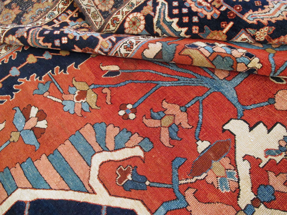 Antique Persian Serapi Rug, No.26975 - Gss