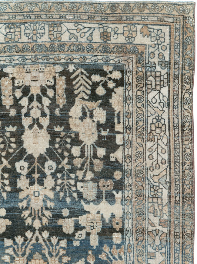 Antique Persian Malayer Wide Gallery Runner, No.26977 - Gss