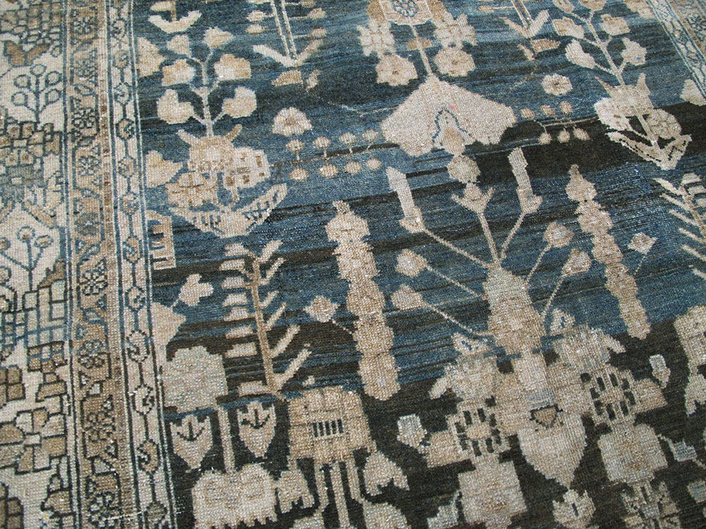 Antique Persian Malayer Wide Gallery Runner, No.26977 - Gss