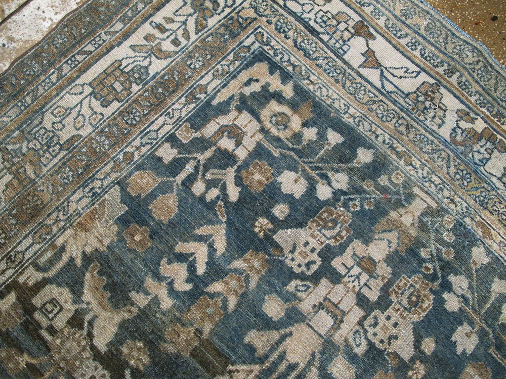 Antique Persian Malayer Wide Gallery Runner, No.26977 - Gss