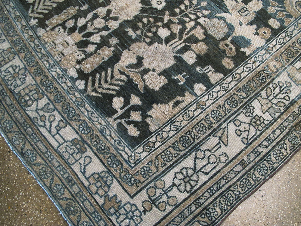 Antique Persian Malayer Wide Gallery Runner, No.26977 - Gss
