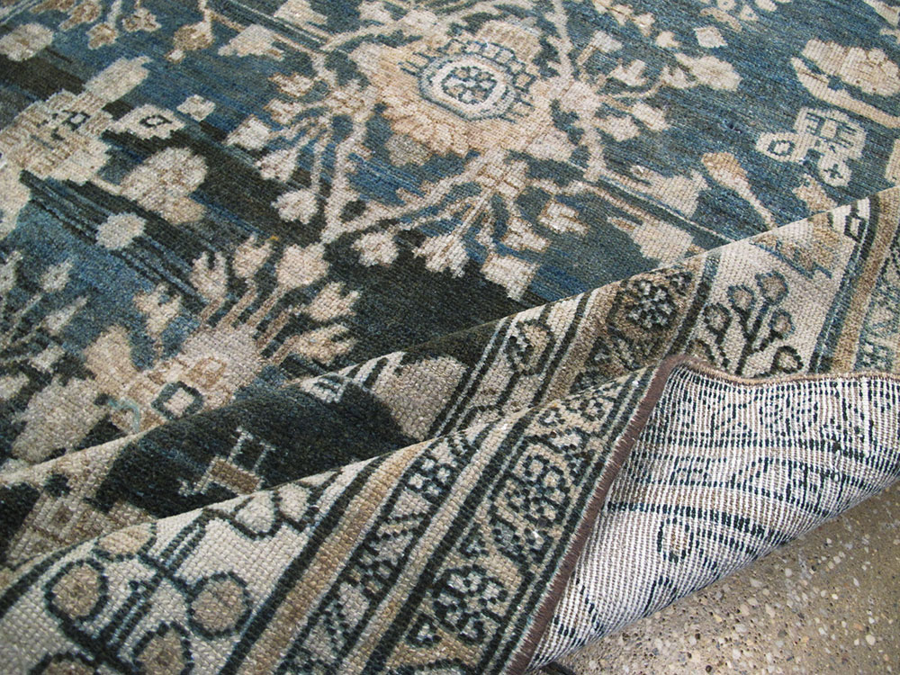 Antique Persian Malayer Wide Gallery Runner, No.26977 - Gss