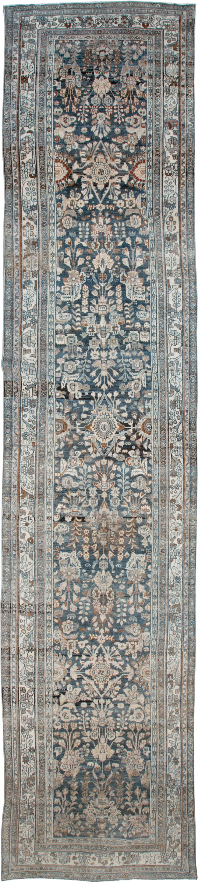 Antique Persian Malayer Wide Gallery Runner, No.26978 - Gss
