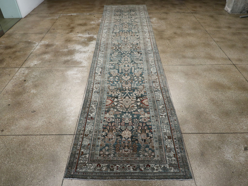 Antique Persian Malayer Wide Gallery Runner, No.26978 - Gss