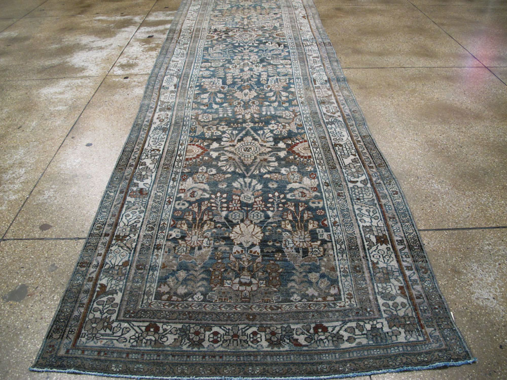 Antique Persian Malayer Wide Gallery Runner, No.26978 - Gss