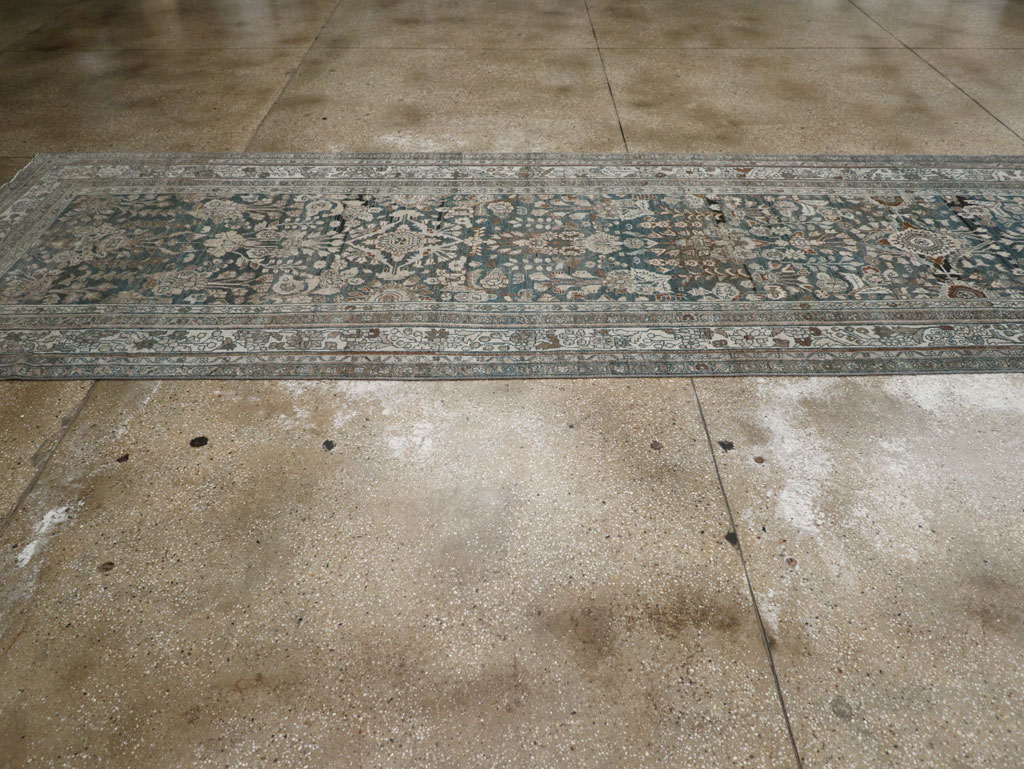 Antique Persian Malayer Wide Gallery Runner, No.26978 - Gss