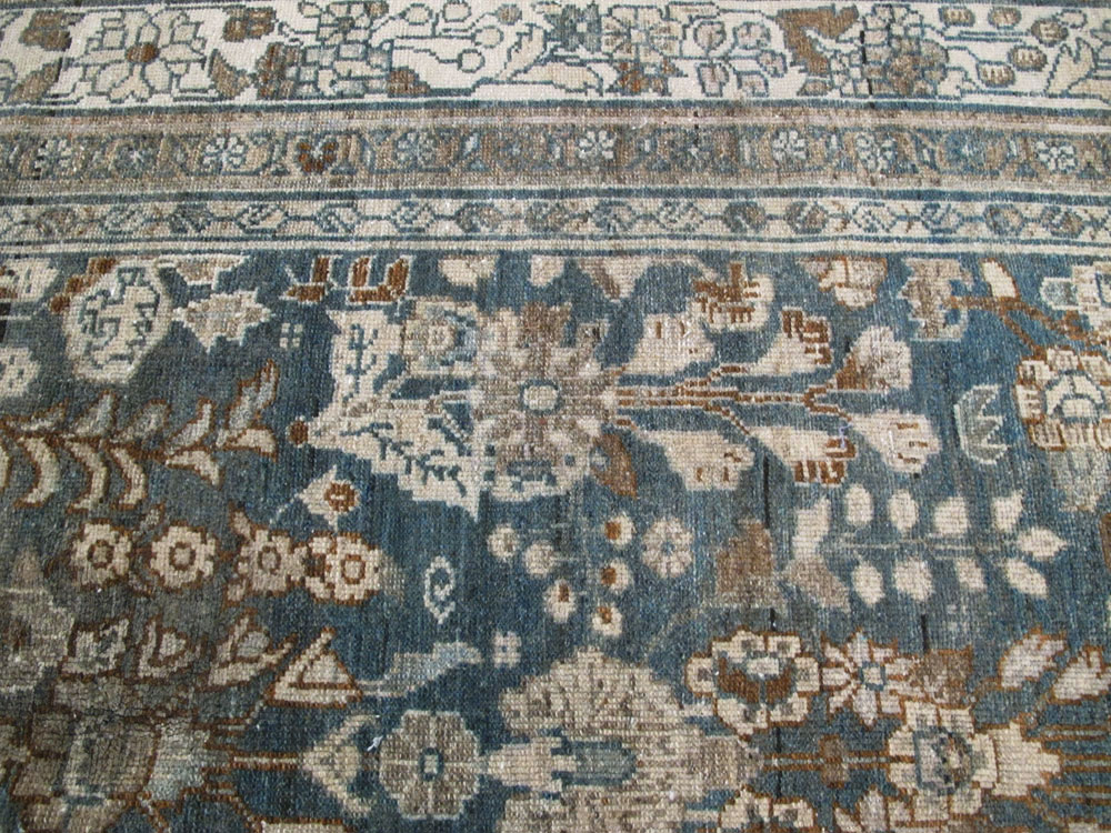 Antique Persian Malayer Wide Gallery Runner, No.26978 - Gss