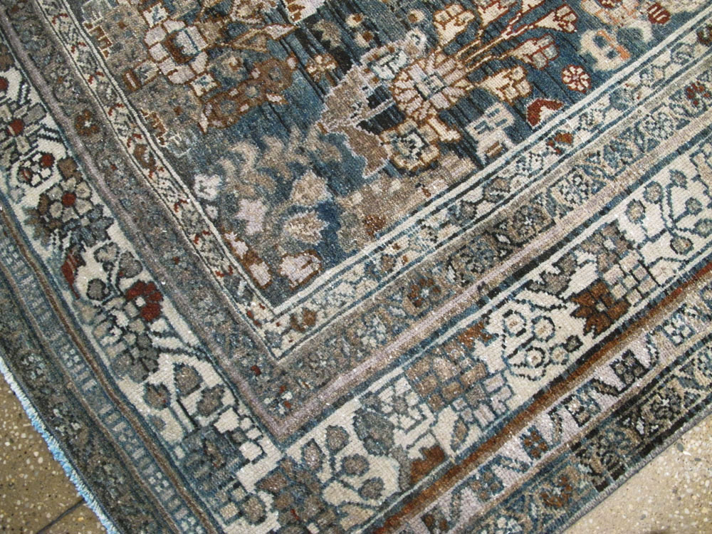 Antique Persian Malayer Wide Gallery Runner, No.26978 - Gss
