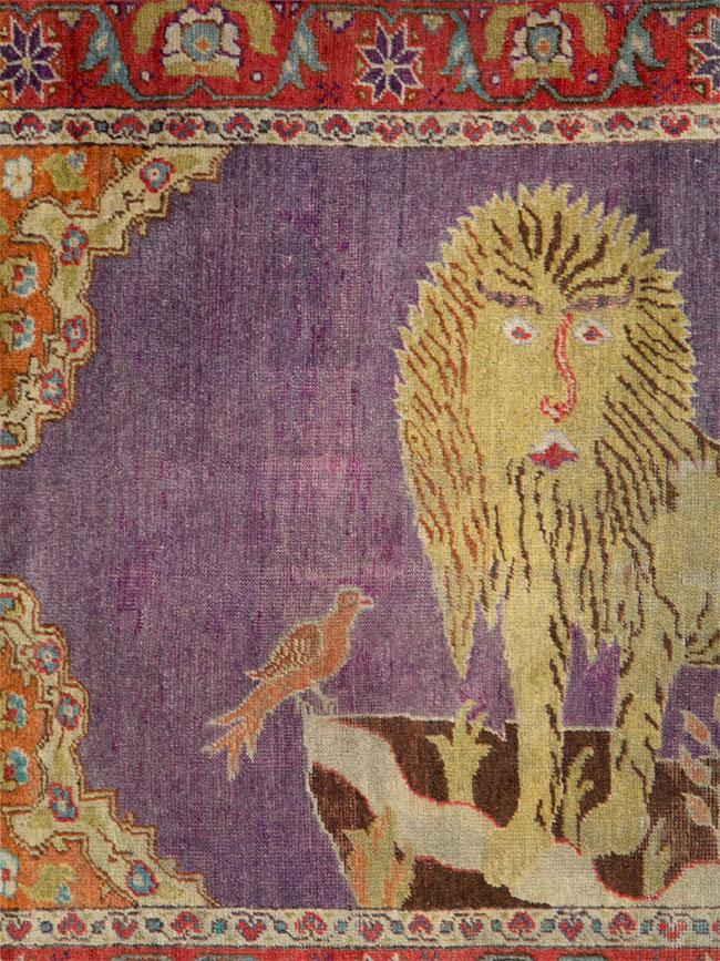 Vintage Anatolian Pictorial Rug, No.26981 - Gss