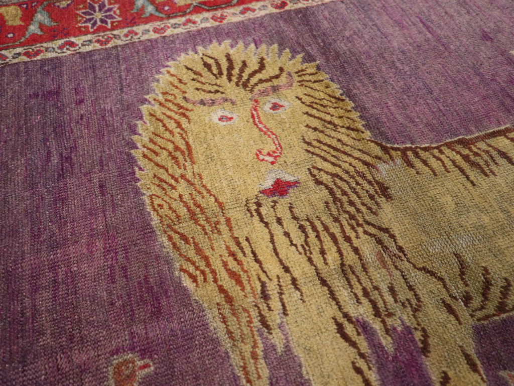 Vintage Anatolian Pictorial Rug, No.26981 - Gss