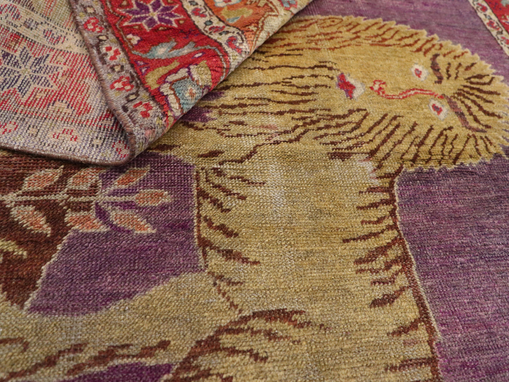 Vintage Anatolian Pictorial Rug, No.26981 - Gss