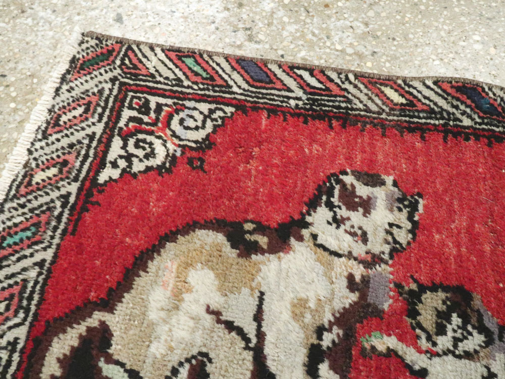 Vintage Turkish Anatolian Pictorial Rug, No.26987 - Gss