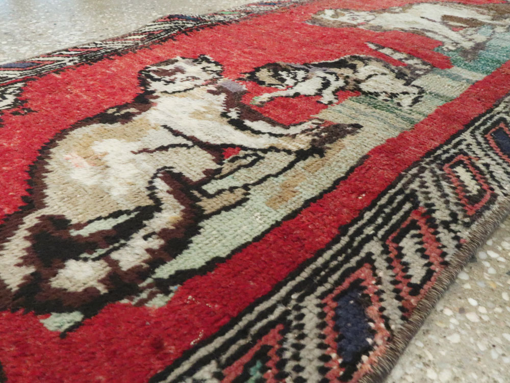 Vintage Turkish Anatolian Pictorial Rug, No.26987 - Gss