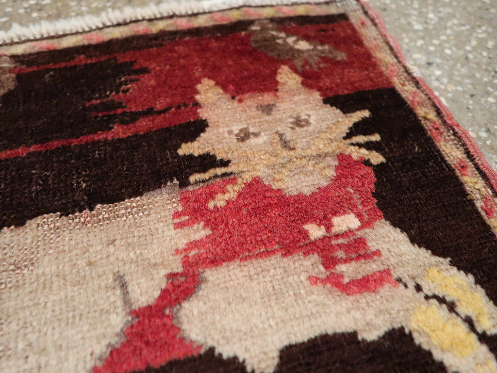 Vintage Russian Karabagh Pictorial Rug (Pair: 1 of 2), No.26988 - Gss