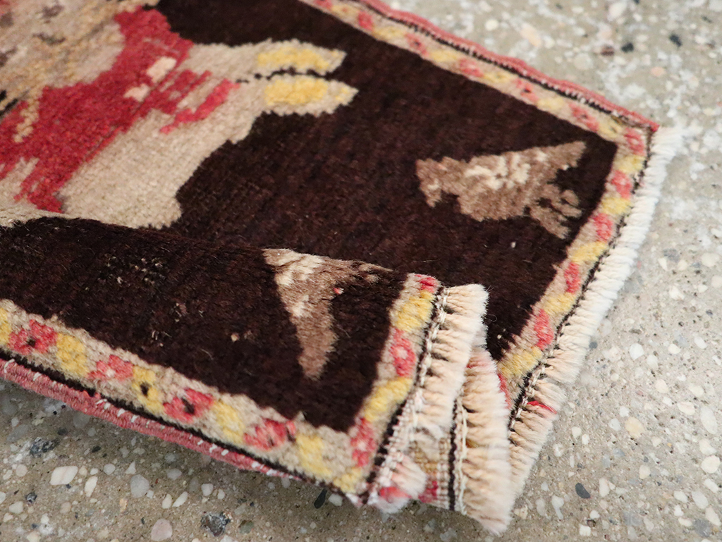 Vintage Russian Karabagh Pictorial Rug (Pair: 1 of 2), No.26988 - Gss