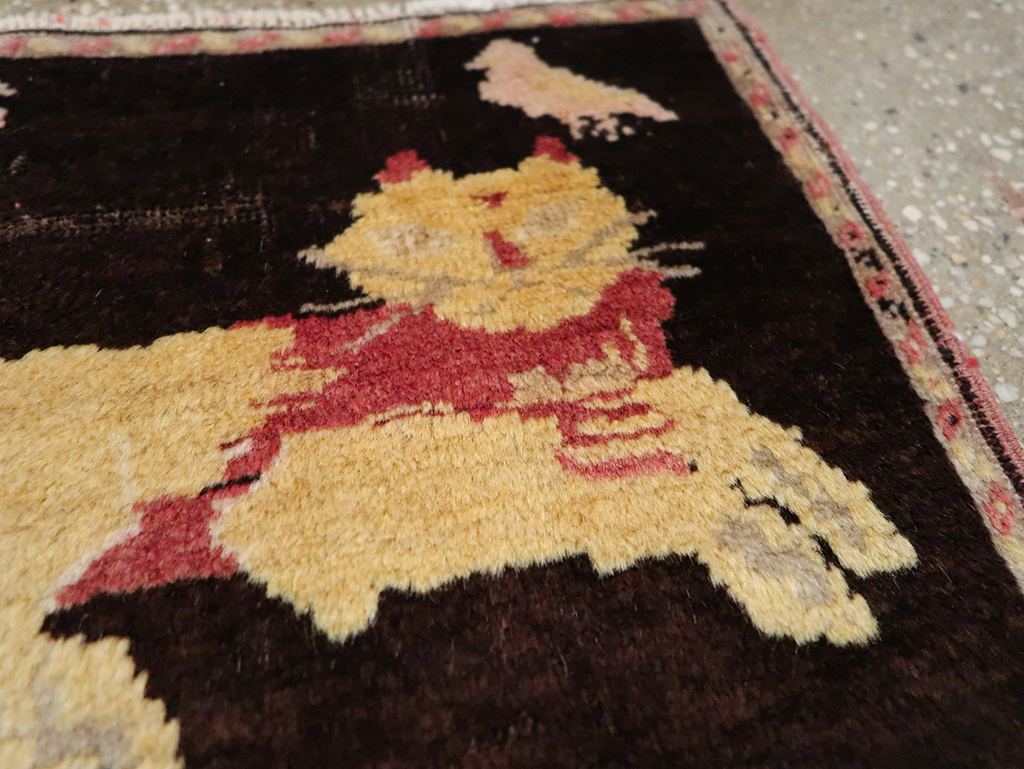 Vintage Russian Karabagh Pictorial Rug (Pair: 2 of 2), No.26989 - Gss