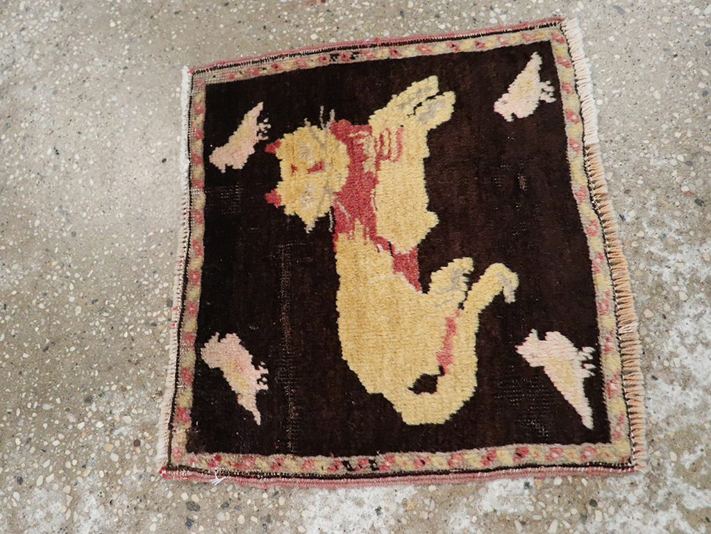 Vintage Russian Karabagh Pictorial Rug (Pair: 2 of 2), No.26989 - Gss