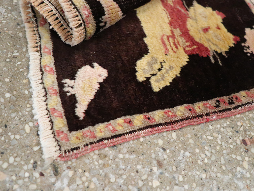 Vintage Russian Karabagh Pictorial Rug (Pair: 2 of 2), No.26989 - Gss