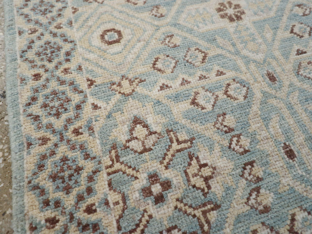 Contemporary Indian Agra Throw Rug, No.26995 - Gss